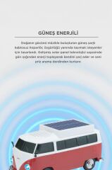 Torima Bluetooth Hoparlör Retro Araba Vosvos Tasarımlı Solar Şarjlı Speaker D70 Kırmızı