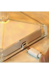 LW-4 Akrilik Kristal Led Şarjlı Masa Üstü Lamba