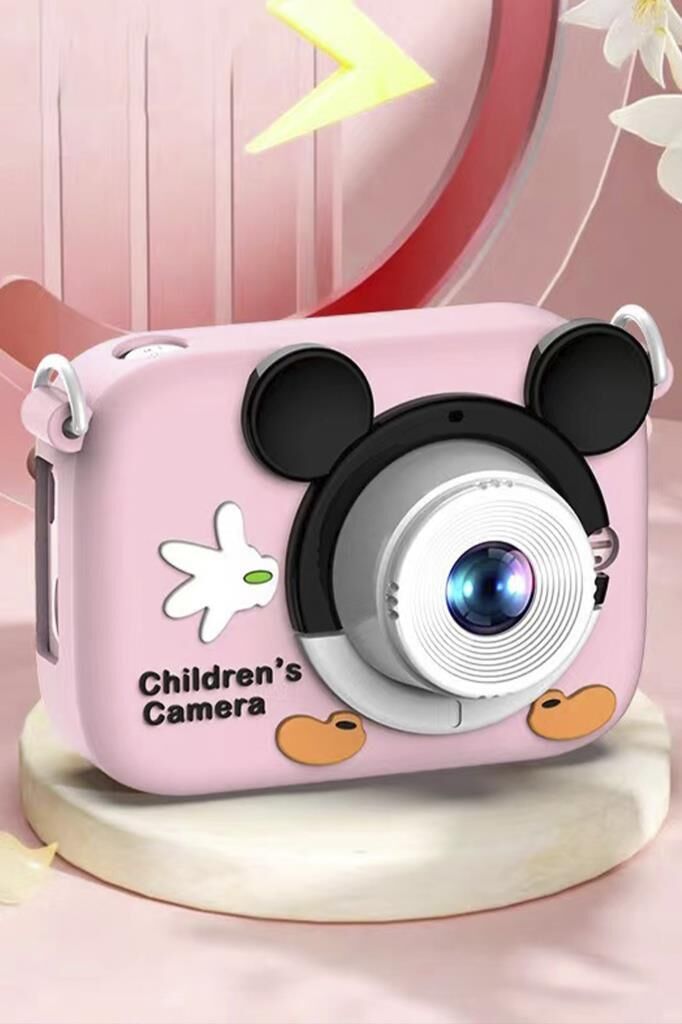 Torima CMR-16 Pembe Mini 1080p Hd Çocuk Kamera Dijital Fotoğraf Makinesi 2.0 Inç Ekran 5 Adet Oyun