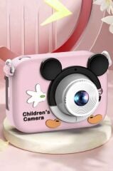 Dijital Fotoğraf Makineleri Oyunlu Çocuk Kamerası 1080P Hd CMR16 Pembe