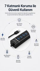 Usb Hub 4 Port Çoklayıcı 3.0 Çoğaltıcı YD32 Siyah