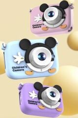 Dijital Fotoğraf Makineleri Oyunlu Çocuk Kamerası 1080P Hd CMR16 Mavi