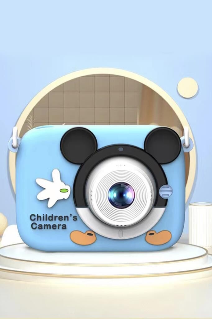 Dijital Fotoğraf Makineleri Oyunlu Çocuk Kamerası 1080P Hd CMR16 Mavi