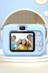 Dijital Fotoğraf Makineleri Oyunlu Çocuk Kamerası 1080P Hd CMR16 Mavi