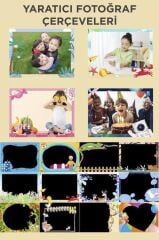 Dijital Fotoğraf Makineleri Oyunlu Çocuk Kamerası 1080P Hd CMR16 Mavi