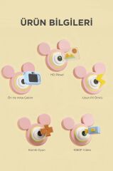 Dijital Fotoğraf Makineleri Oyunlu Çocuk Kamerası 1080P Hd CMR16 Mor