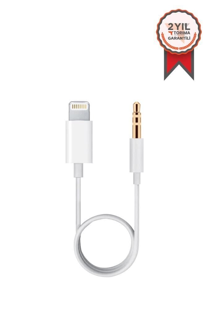 Dönüştürücü Kablo Lightning to 3.5MM Aux TRMJH24 Beyaz