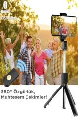Torima Uzaktan Kumandalı K07 Mini Kablosuz Selfie Çubuğu