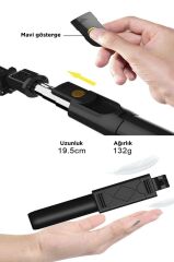 Tripod Kumandalı Mini Kablosuz Selfie Çubuğu K07 Siyah
