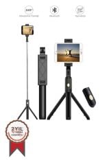 Tripod Kumandalı Mini Kablosuz Selfie Çubuğu K07 Siyah
