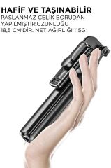 Torima S03 Siyah Uzaktan Kumandalı Kablosuz Selfie Çubuğu