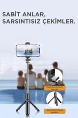 Torima S03 Siyah Uzaktan Kumandalı Kablosuz Selfie Çubuğu