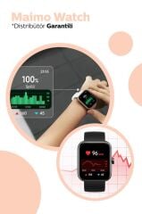 70Mai Maimo Watch WT2105 Akıllı Saat 1.69 İnç - Siyah(Ek turuncu kayış)