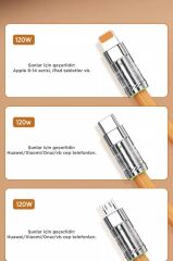Şarj Kablosu Usb to Type-C Lightning Micro 3IN1 Data Kablo U160 Siyah