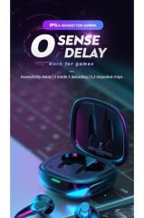 Bluetooth Kulaklık Kulak İçi Rgb Işıklı Çift Mikrofonlu Oyuncu Kulaklık TG-G10 Siyah