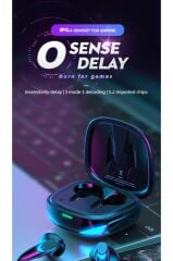 Bluetooth Kulaklık Kulak İçi Rgb Işıklı Çift Mikrofonlu Oyuncu Kulaklık TG-G10 Siyah