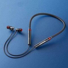 Lenovo HE05X Manyetik Neckband Kablosuz Bluetooth 5.0 Kulaklık Siyah
