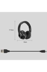P68 Bluetooth Kablosuz Stereo Kulaklık - Siyah
