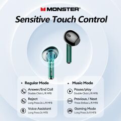 Monster Airmars XKT16 Gaming Bluetooth Kulaklık Beyaz