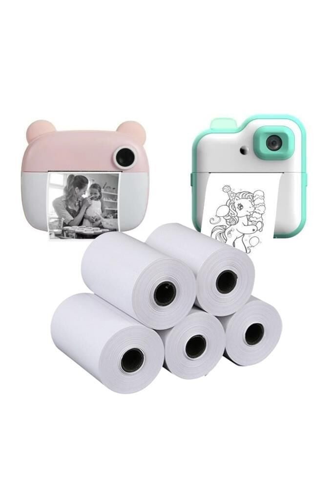 Termal Rulo Kağıt Fotoğraf Kağıdı Tüm Mini Makinalarla Uyumlu CMR-14-15-18-20-21-33 (5 Adet)