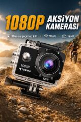 Aksiyon Kamerası 4K Ultra Hd Wifi Su Geçirmez Kamera AC01 Siyah
