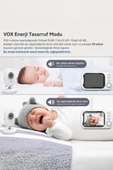 Bebek Kamerası Telsiz Monitörlü Full Hd Smart Ip Güvenlik Kamerası ABM600 Beyaz