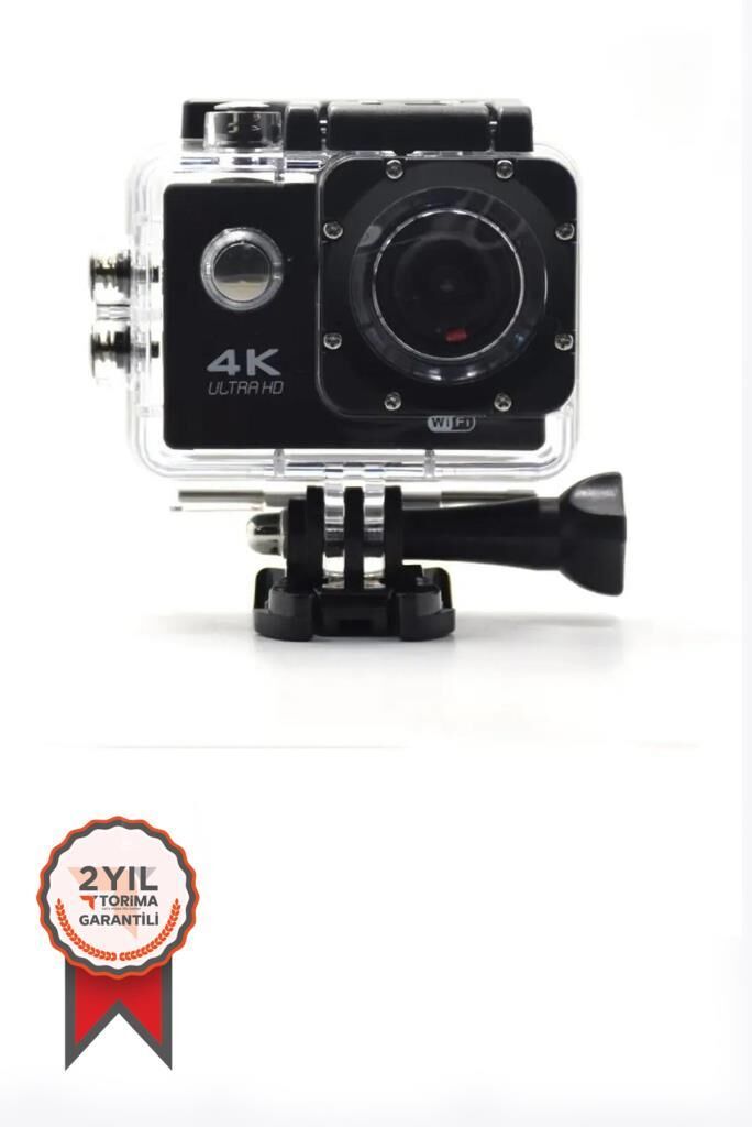 Aksiyon Kamerası 4K Ultra Hd Wifi Su Geçirmez Kamera AC01 Siyah