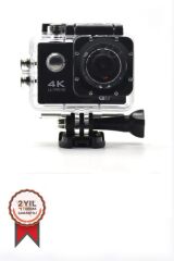 Aksiyon Kamerası 4K Ultra Hd Wifi Su Geçirmez Kamera AC01 Siyah