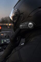 Bluetooth Motosiklet Kask Kulaklığı Rgb Işıklı Yüksek Sesli Intercom With Light BT35