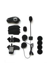 Bluetooth Motosiklet Kask Kulaklığı Rgb Işıklı Yüksek Sesli Intercom With Light BT35