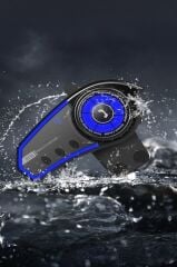 Bluetooth Motosiklet Kask Kulaklığı Rgb Işıklı Yüksek Sesli Intercom With Light BT35