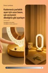 Kristal Elmas Masa Lambası Led Işıklı Şarjlı Dokunmatik Akrilik Gece Lambası LW20
