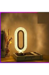 Kristal Elmas Masa Lambası Led Işıklı Şarjlı Dokunmatik Akrilik Gece Lambası LW20