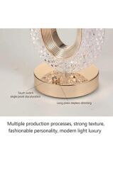 LW-20 Şarjlı Kristal Elmas Masa Lambası Dokunmatik Romantik Akrilik Led Gece Lambası