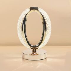 Kristal Elmas Masa Lambası Led Işıklı Şarjlı Dokunmatik Akrilik Gece Lambası LW-21