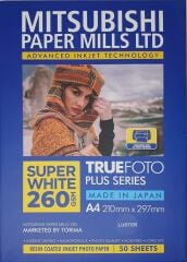 Mitsubishi A4 260gr Mat İnkjet Kağıt 50 Adet