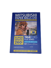 Mitsubishi A4 260gr Mat İnkjet Kağıt 50 Adet
