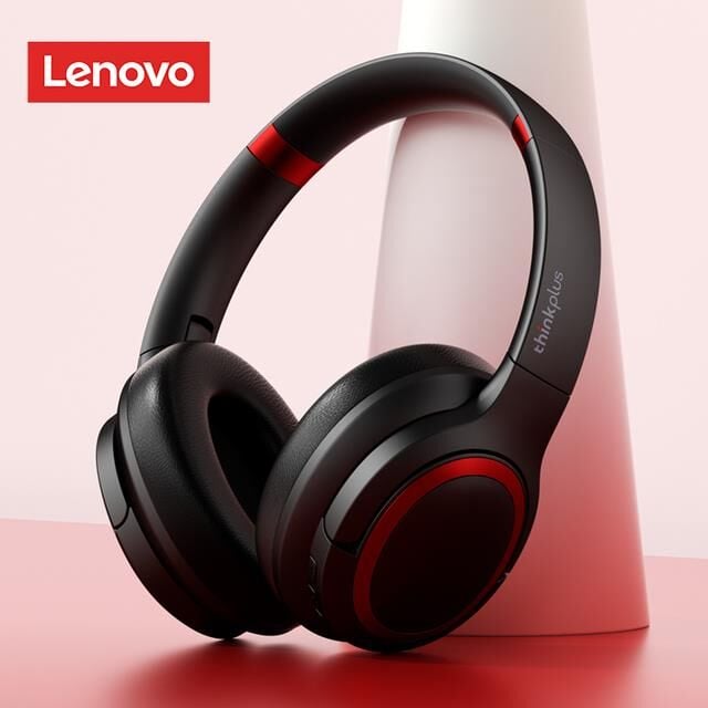 Lenovo Thinkplus TH40 Kablosuz Bluetooth Kulaküstü Kulaklık Siyah-Kırmızı