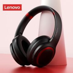 Lenovo Thinkplus TH40 Kablosuz Bluetooth Kulaküstü Kulaklık Siyah-Kırmızı