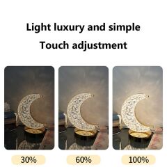 LW-28 Şarjlı Ay Kristal Elmas Masa Lambası Dokunmatik Romantik Akrilik Led Gece Lambası