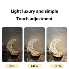 Şarjlı Ay Kristal Elmas Masa Lambası Dokunmatik Akrilil Led Gece Lambası LW28