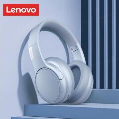 Lenovo Bluetooth Kulaklık Kulak Üstü Kablosuz Kulaklık TH20 Mavi