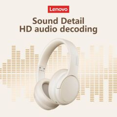 Lenovo Thinkplus TH20 Kablosuz Bluetooth Kulaküstü Kulaklık Beyaz