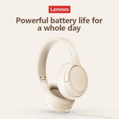 Lenovo Thinkplus TH20 Kablosuz Bluetooth Kulaküstü Kulaklık Beyaz