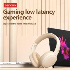 Lenovo Thinkplus TH30 Kablosuz Bluetooth Kulaküstü Kulaklık Pembe