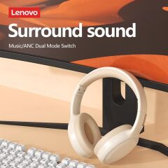 Lenovo Thinkplus TH30 Kablosuz Bluetooth Kulaküstü Kulaklık Pembe