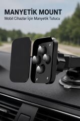 Araç İçi Telefon Tutucu Çok Amaçlı Magnetic Car Holder JX-005 Siyah