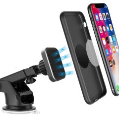 Araç İçi Telefon Tutucu Çok Amaçlı Magnetic Car Holder JX-005 Siyah