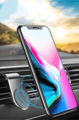Telefon Tutucu Çok Amaçlı Manyetik Araç İçi Oto Aksesuarları JX006 Siyah