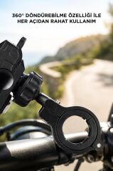 Telefon Tutucu Motor Motosiklet ve Bisiklet Çok Amaçlı Tutucu JX044 Siyah